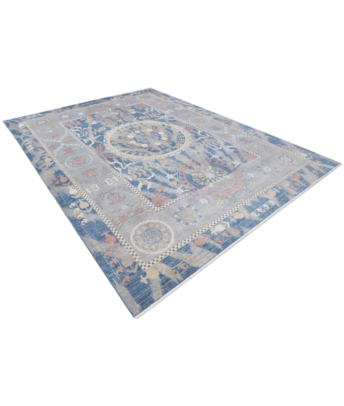 Power Loomed Ikat Wool Rug 8' 11" X 11' 11"