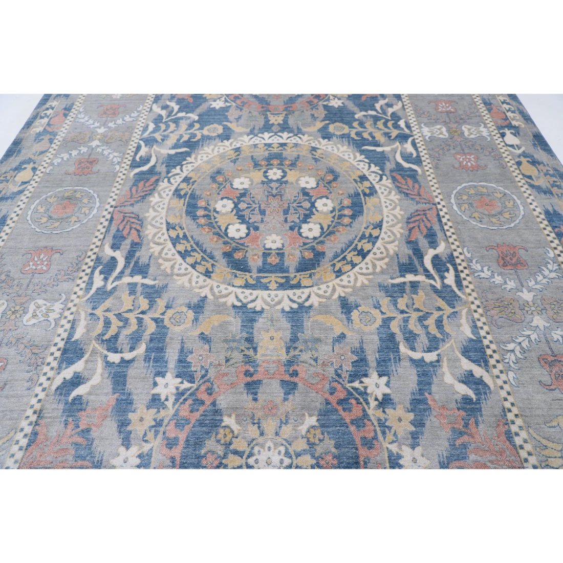 Power Loomed Ikat Wool Rug 8' 11" X 11' 11"