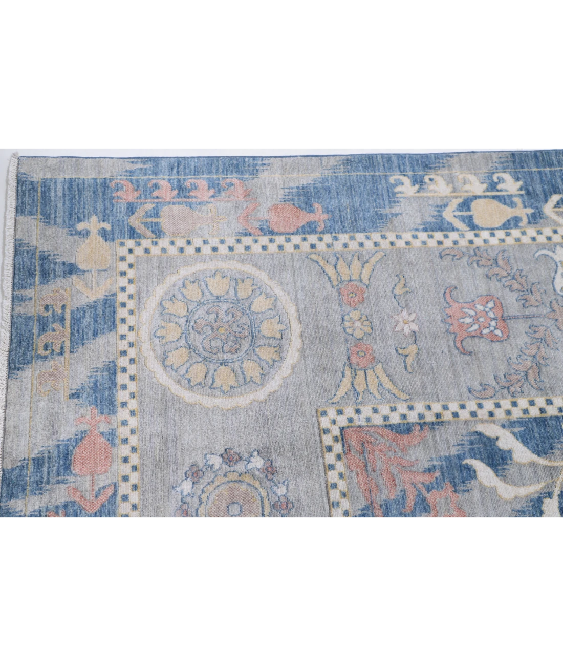 Power Loomed Ikat Wool Rug 8' 11" X 11' 11"