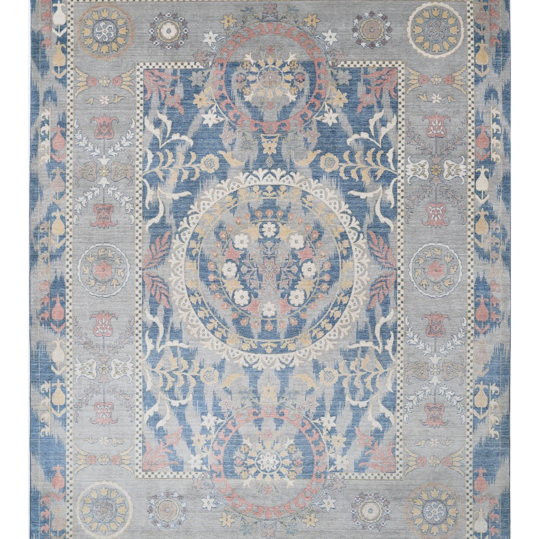 Power Loomed Ikat Wool Rug 8' 11" X 11' 11"