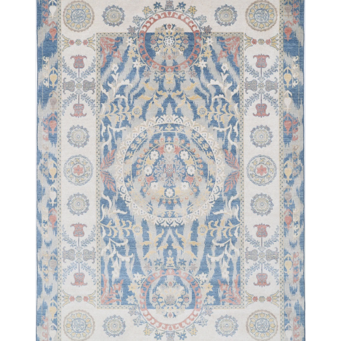 Power Loomed Ikat Wool Rug 6' 5" X 9' 11"