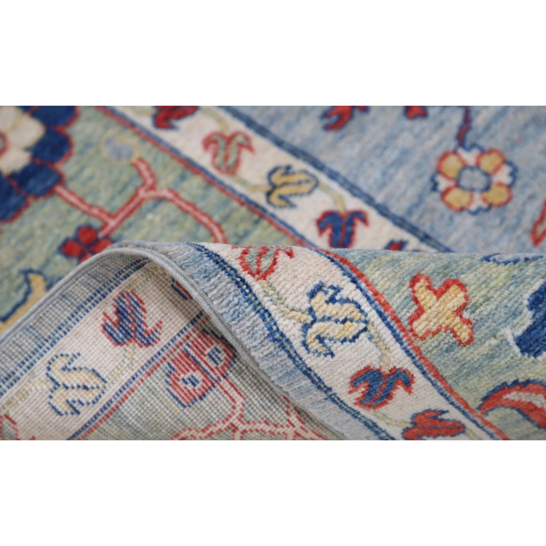 Power Loomed Kazak Wool Rug 8' 0" X 9' 11"