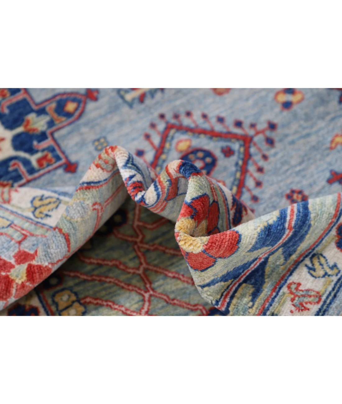 Power Loomed Kazak Wool Rug 8' 0" X 9' 11"