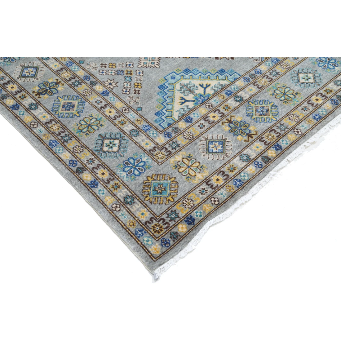 Power Loomed Kazak Wool Rug 7' 9" X 9' 5"