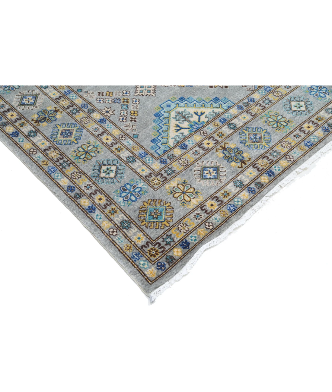 Power Loomed Kazak Wool Rug 7' 9" X 9' 5"