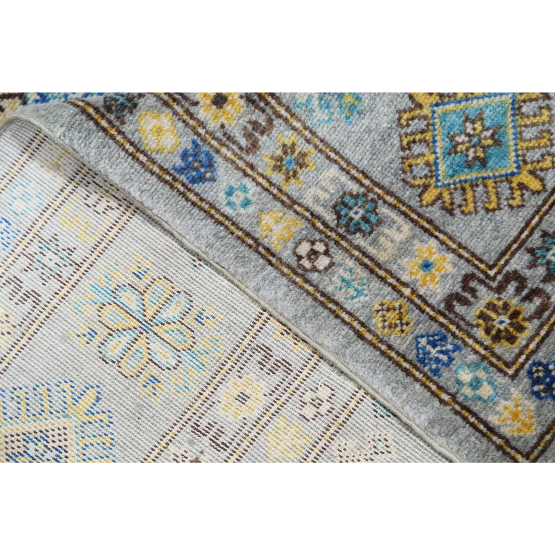 Power Loomed Kazak Wool Rug 7' 9" X 9' 5"