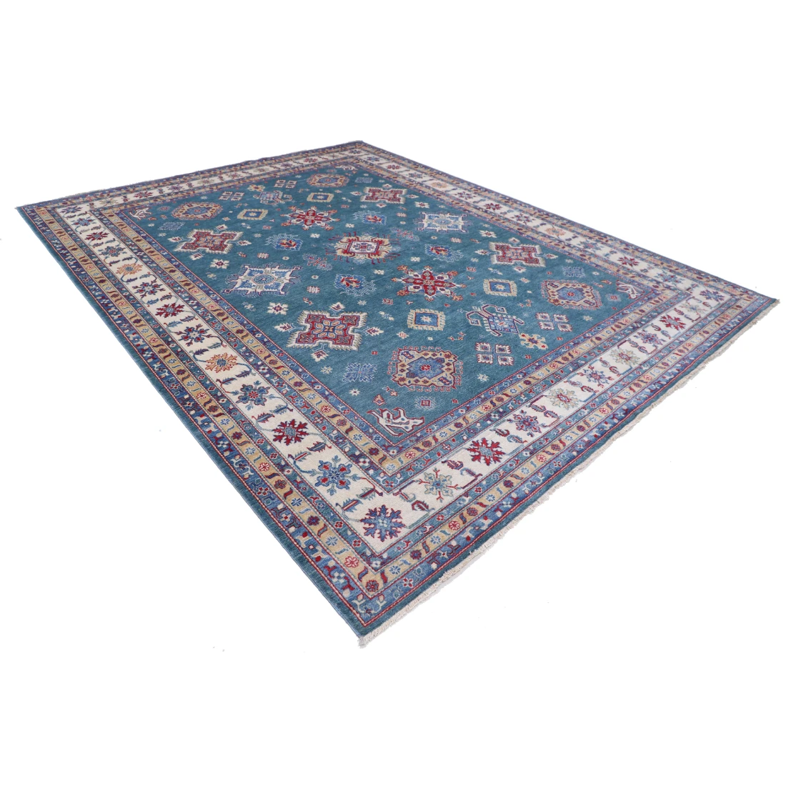 Power Loomed Kazak Wool Rug 9' 4" X 11' 8"