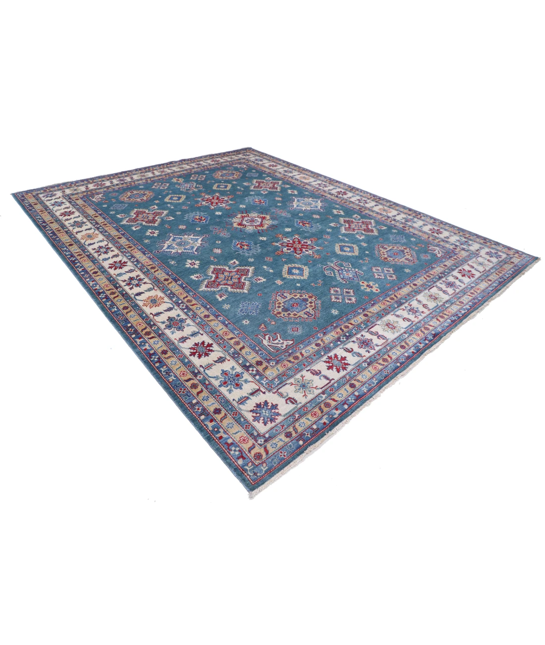 Power Loomed Kazak Wool Rug 9' 4" X 11' 8"
