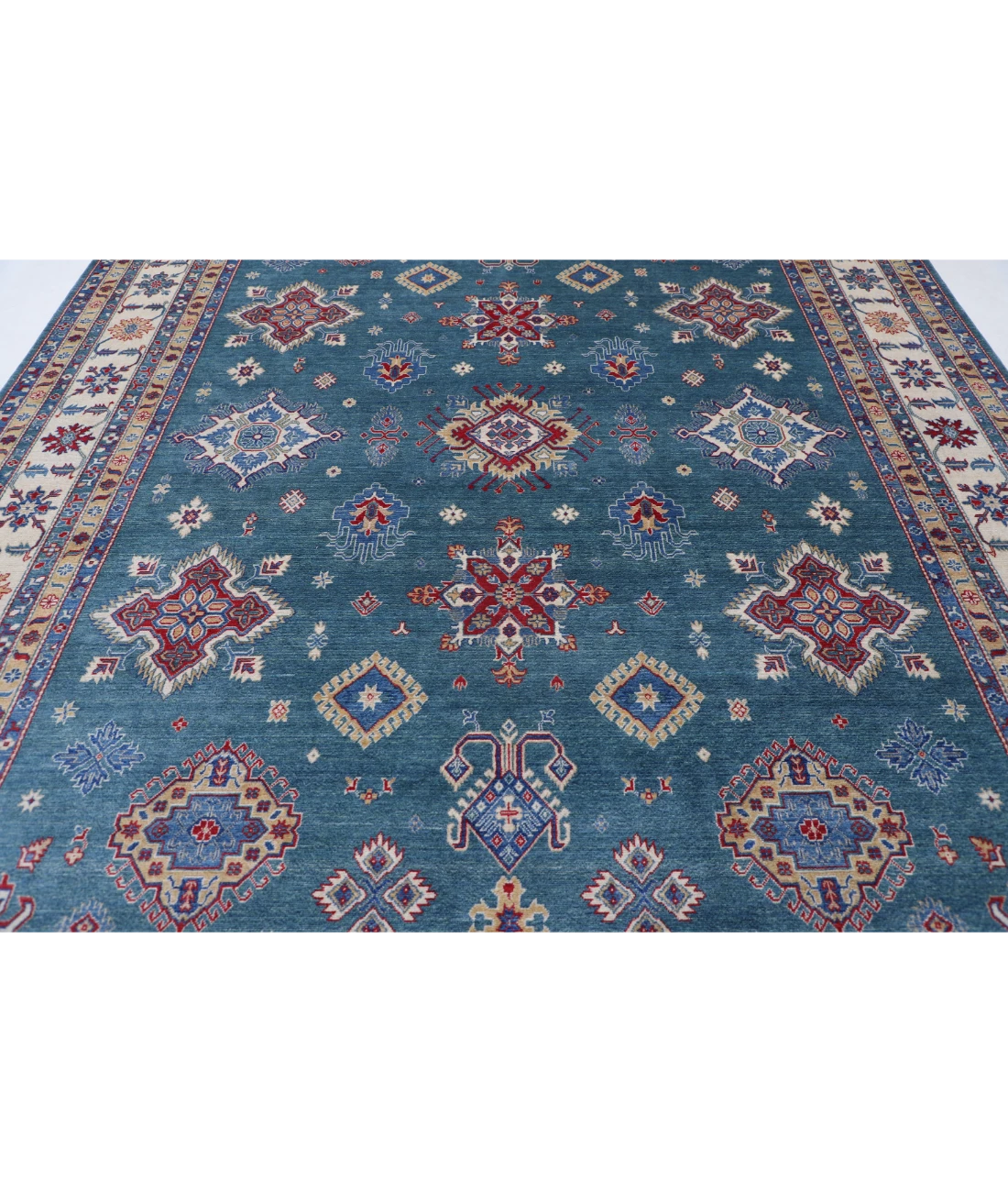 Power Loomed Kazak Wool Rug 9' 4" X 11' 8"
