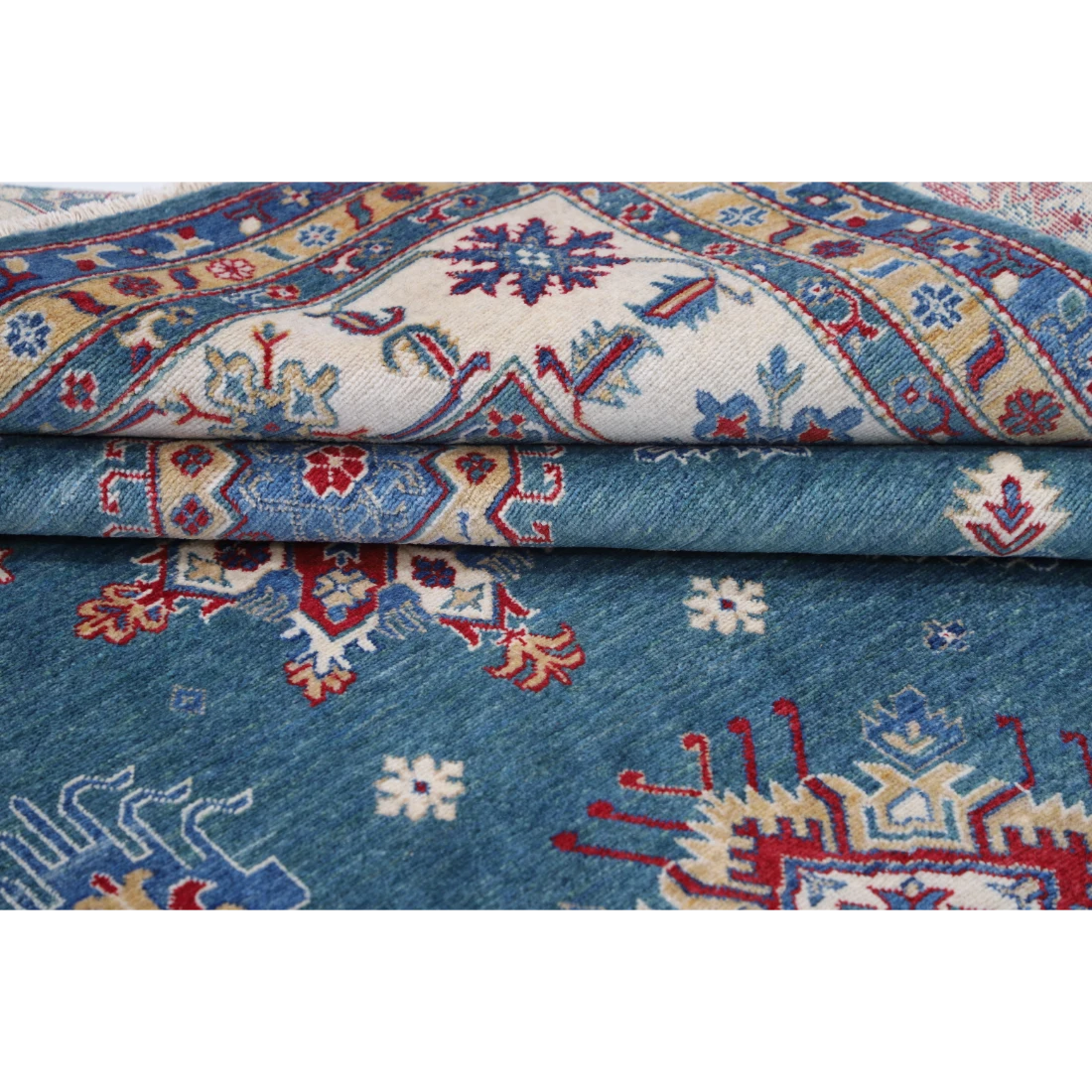 Power Loomed Kazak Wool Rug 9' 4" X 11' 8"