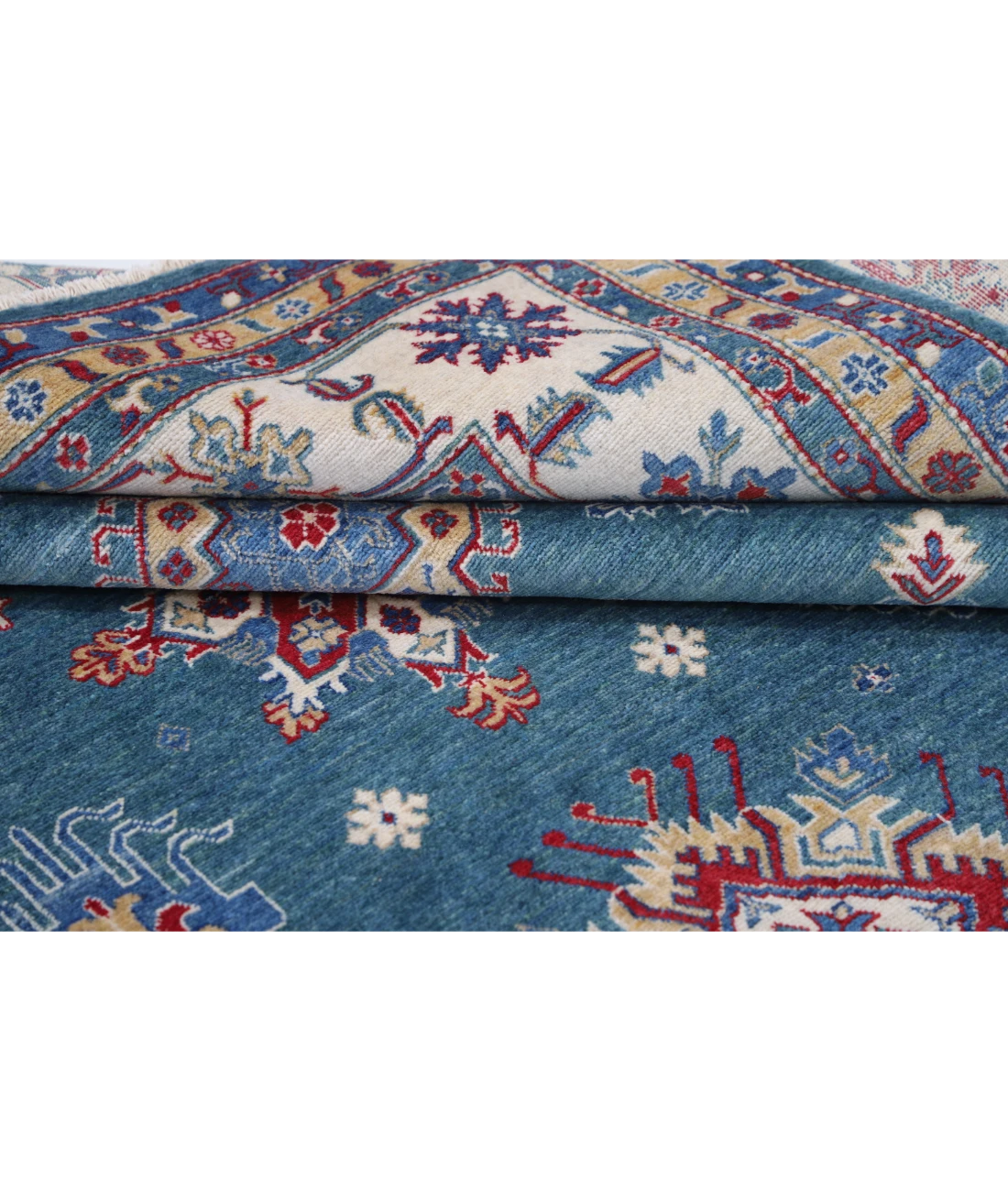 Power Loomed Kazak Wool Rug 9' 4" X 11' 8"