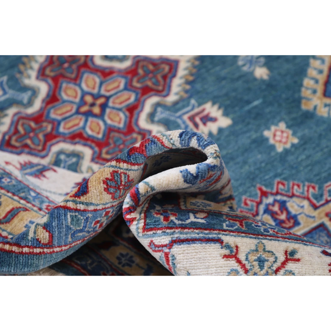 Power Loomed Kazak Wool Rug 9' 4" X 11' 8"