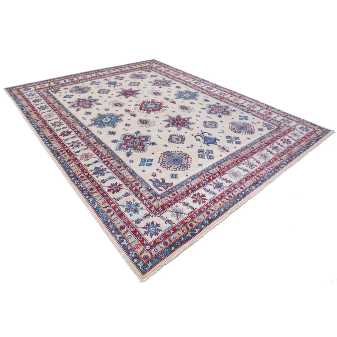 Power Loomed Kazak Wool Rug 9' 4" X 11' 9"