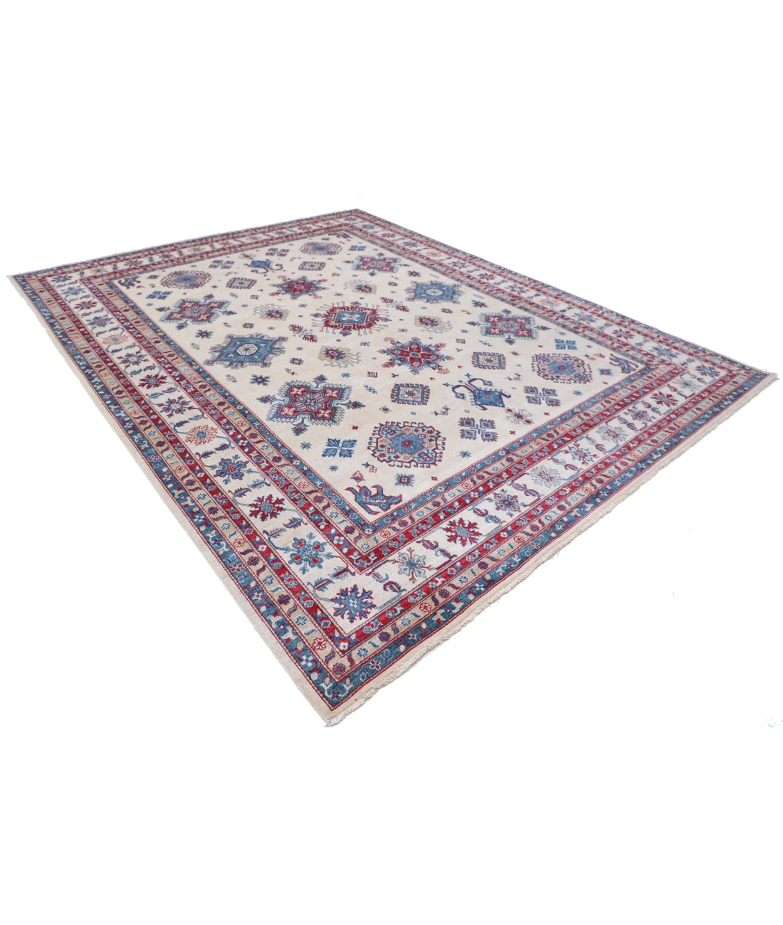 Power Loomed Kazak Wool Rug 9' 4" X 11' 9"