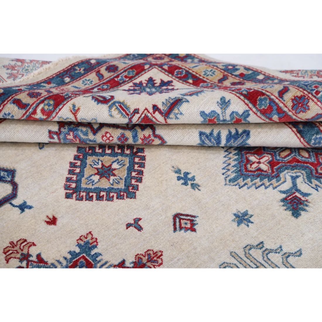 Power Loomed Kazak Wool Rug 9' 4" X 11' 9"