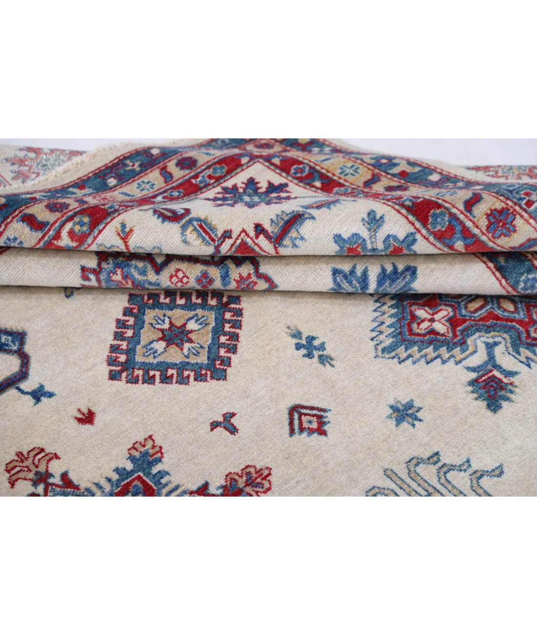 Power Loomed Kazak Wool Rug 9' 4" X 11' 9"
