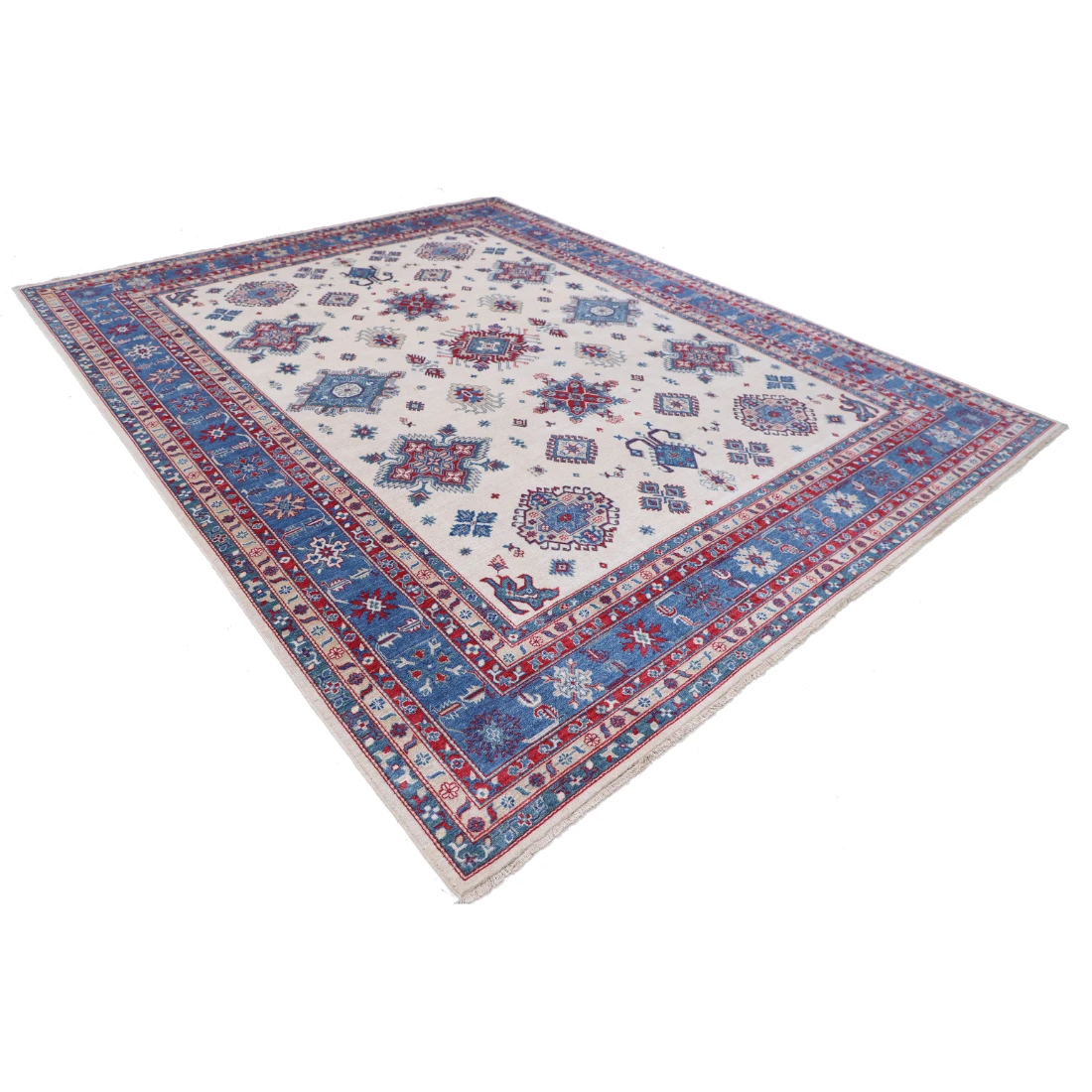 Power Loomed Kazak Wool Rug 9' 3" X 11' 9"