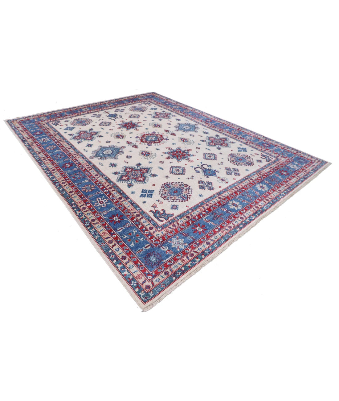 Power Loomed Kazak Wool Rug 9' 3" X 11' 9"