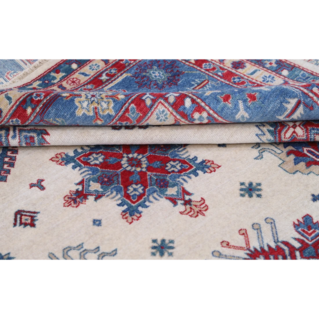 Power Loomed Kazak Wool Rug 9' 3" X 11' 9"