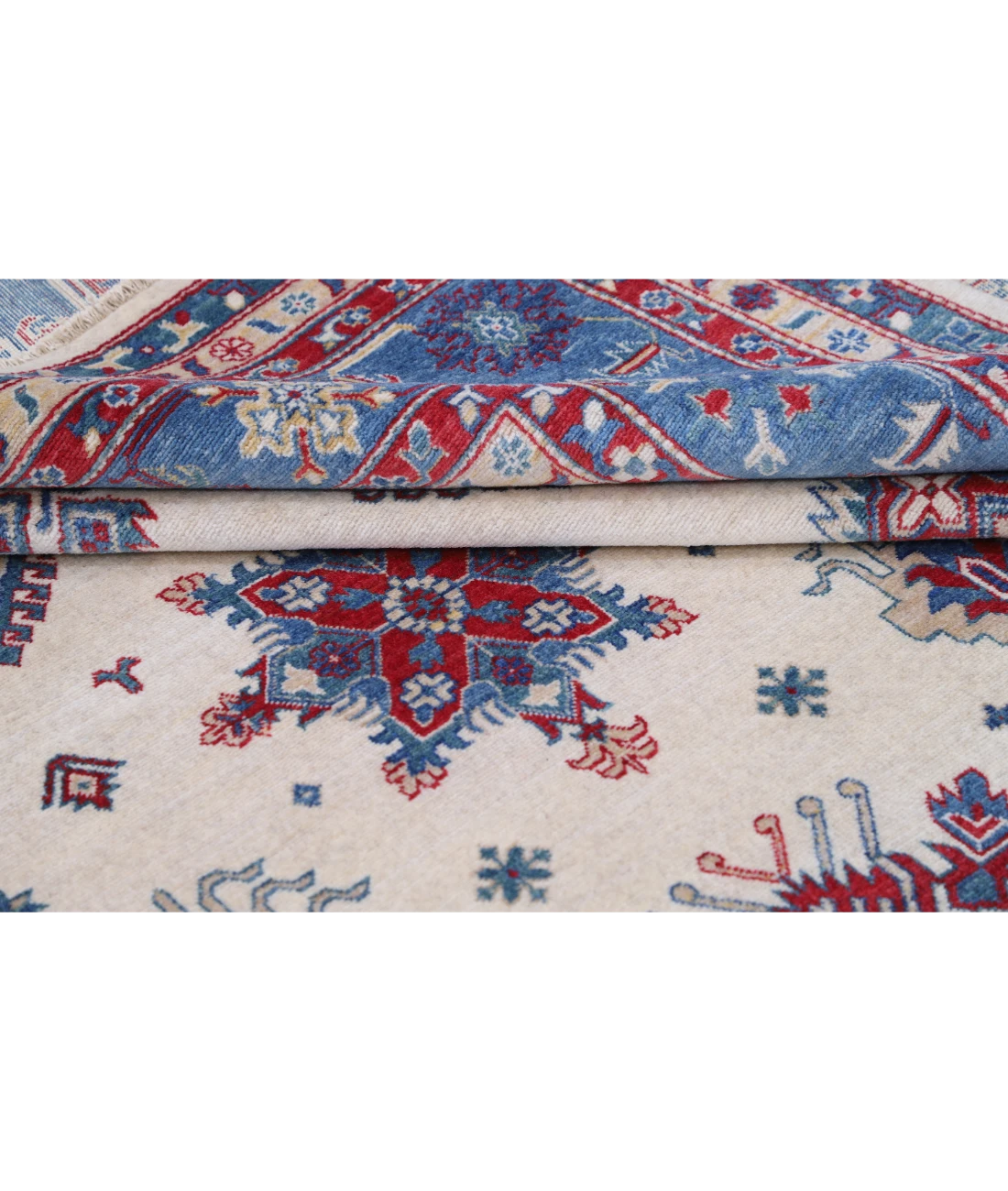 Power Loomed Kazak Wool Rug 9' 3" X 11' 9"
