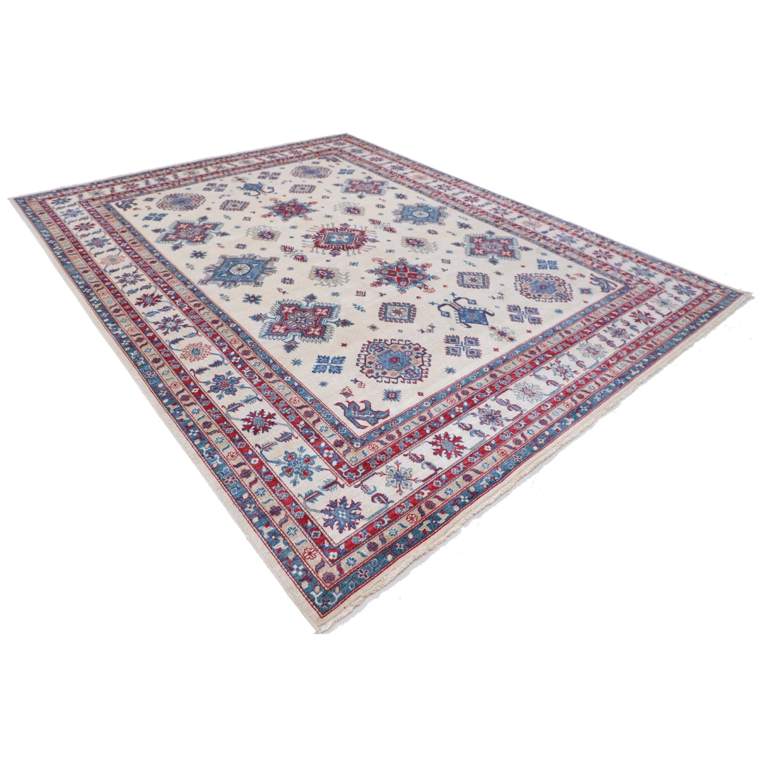 Power Loomed Kazak Wool Rug 9' 3" X 11' 9"