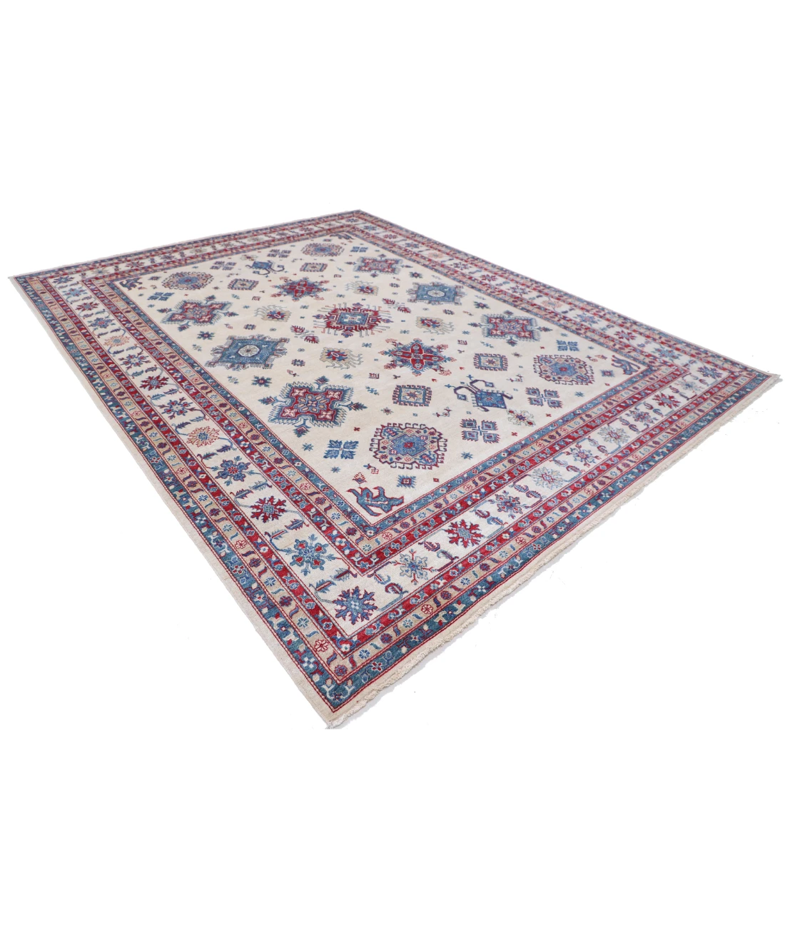 Power Loomed Kazak Wool Rug 9' 3" X 11' 9"