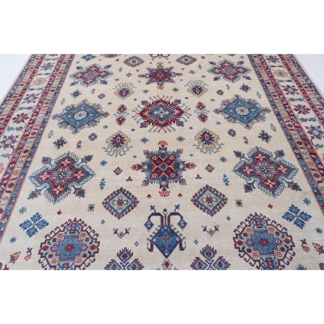 Power Loomed Kazak Wool Rug 9' 3" X 11' 9"