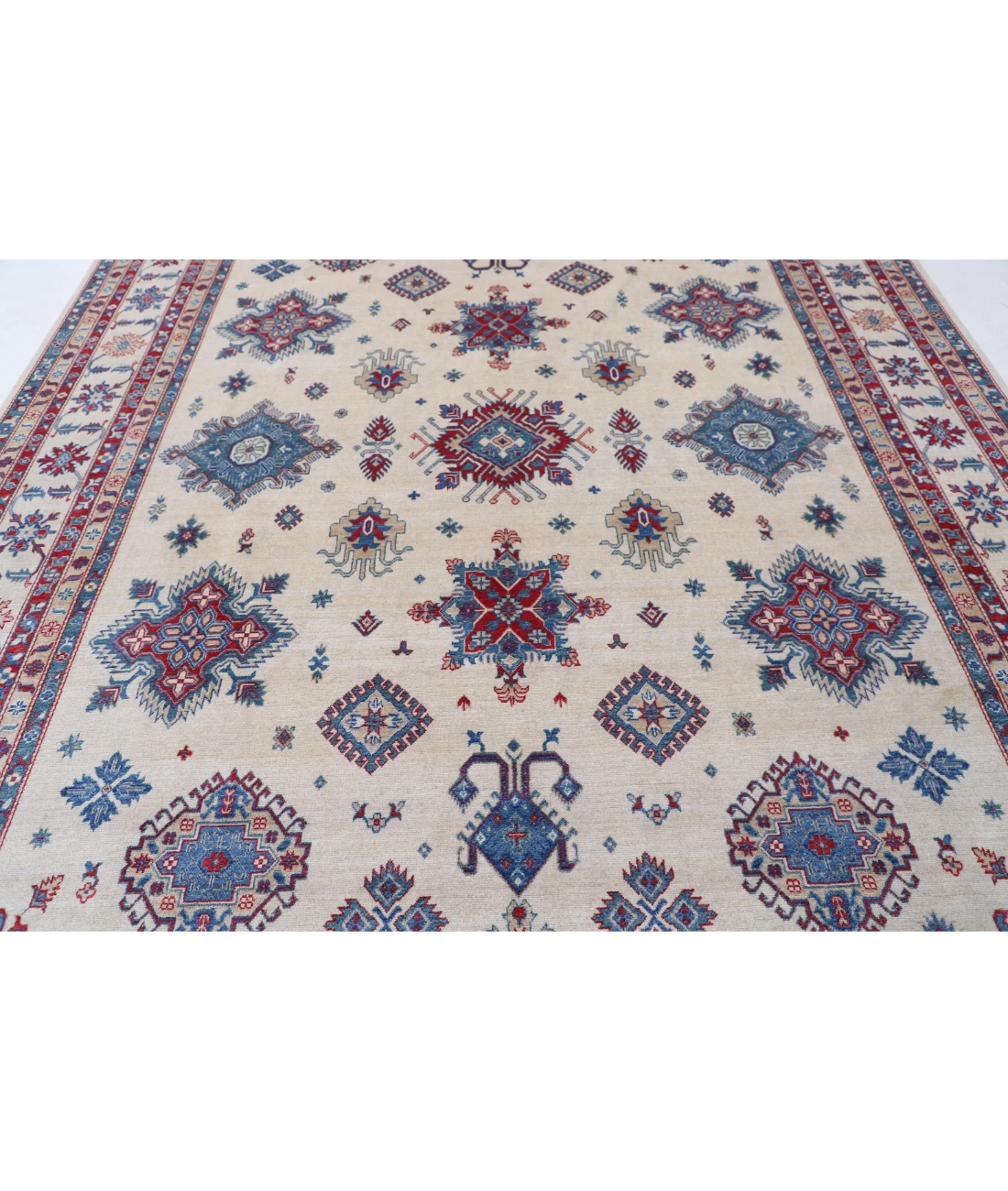 Power Loomed Kazak Wool Rug 9' 3" X 11' 9"