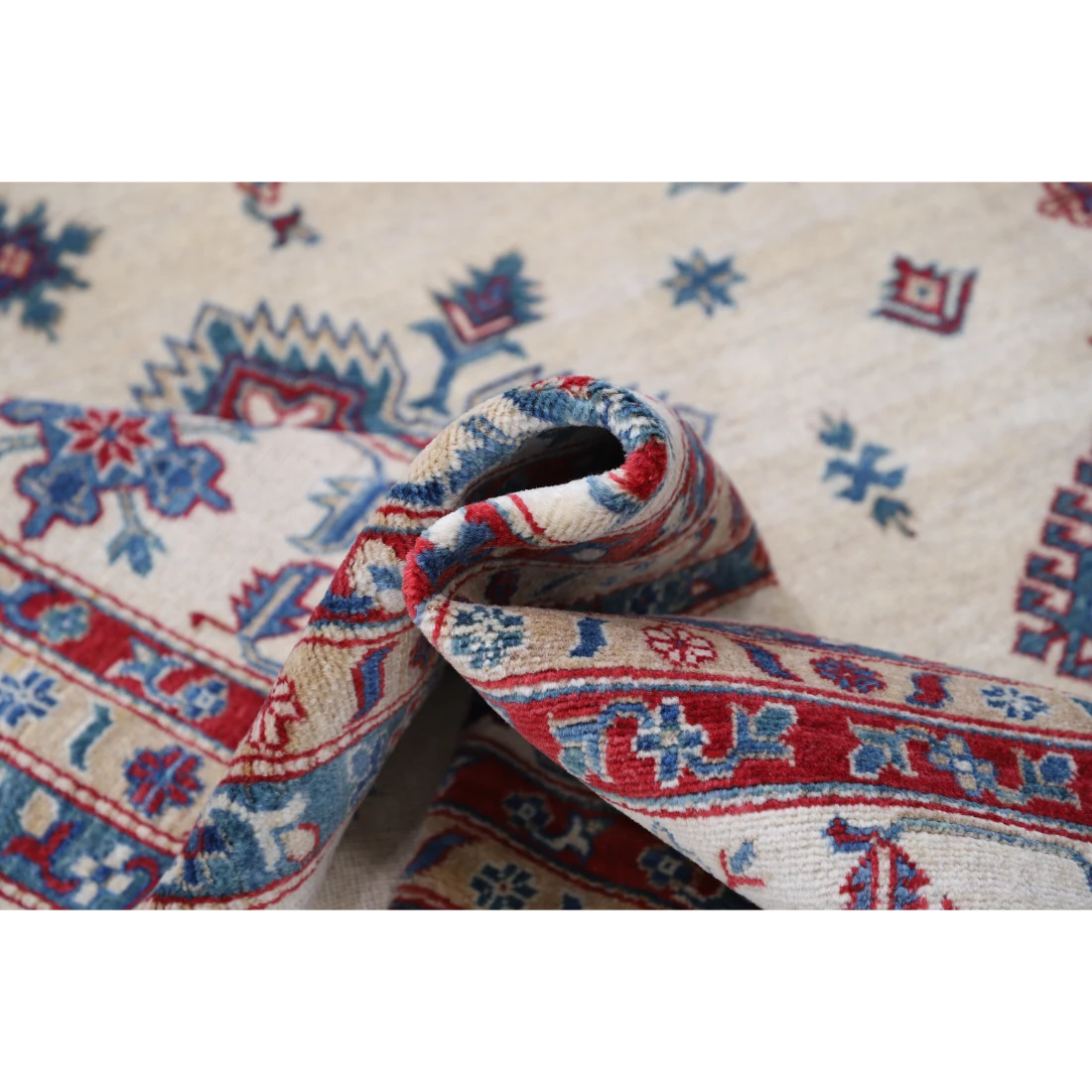 Power Loomed Kazak Wool Rug 9' 3" X 11' 9"