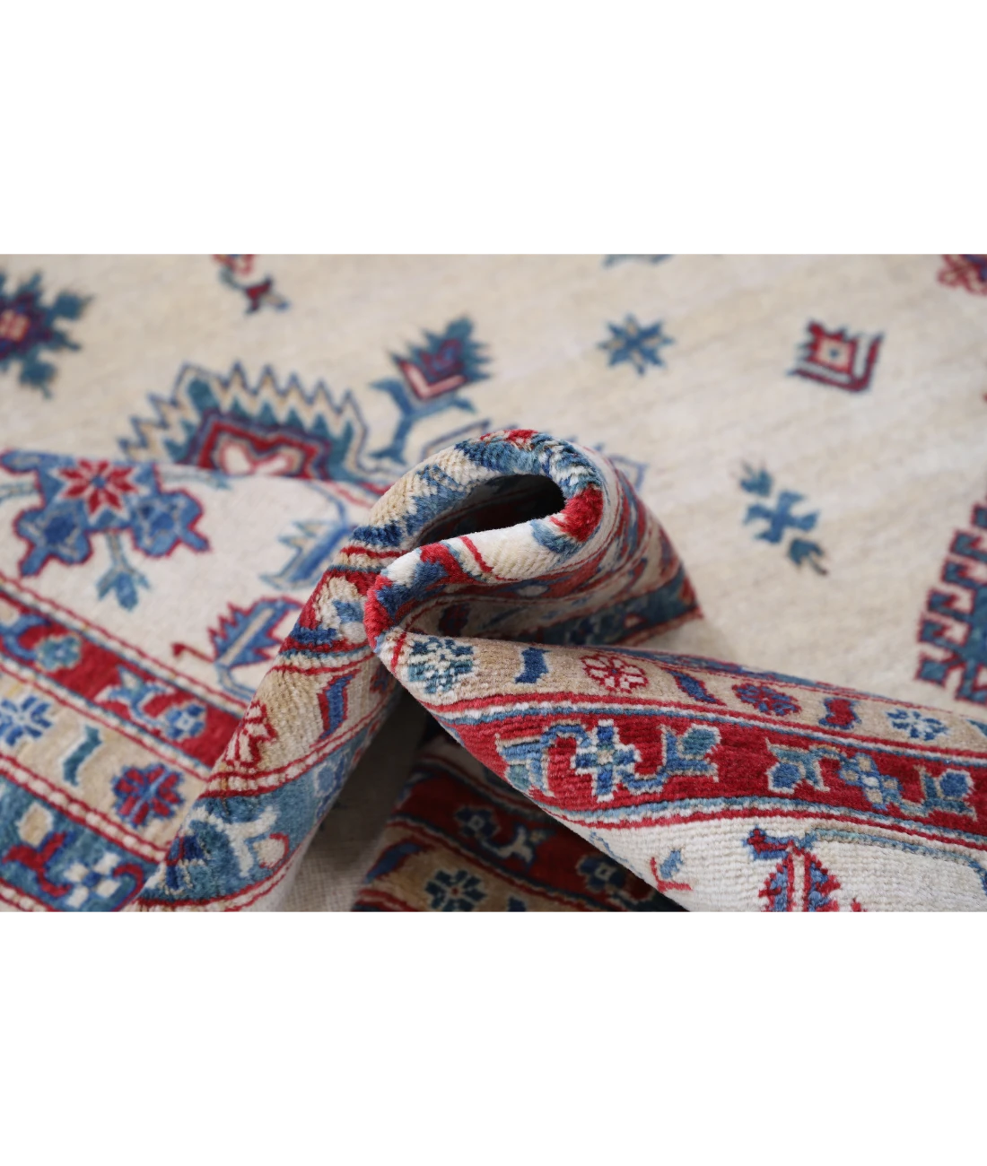 Power Loomed Kazak Wool Rug 9' 3" X 11' 9"
