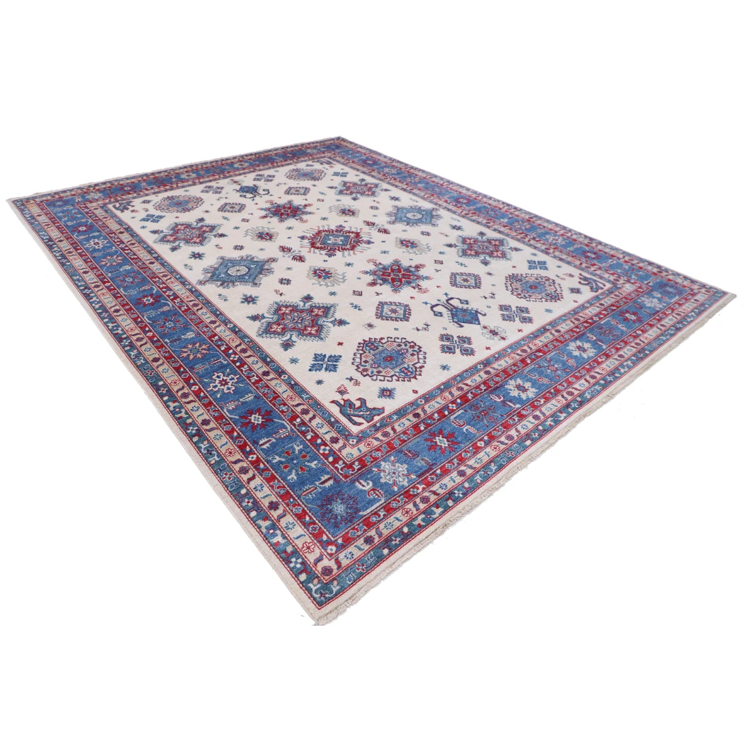 Power Loomed Kazak Wool Rug 9' 3" X 11' 9"