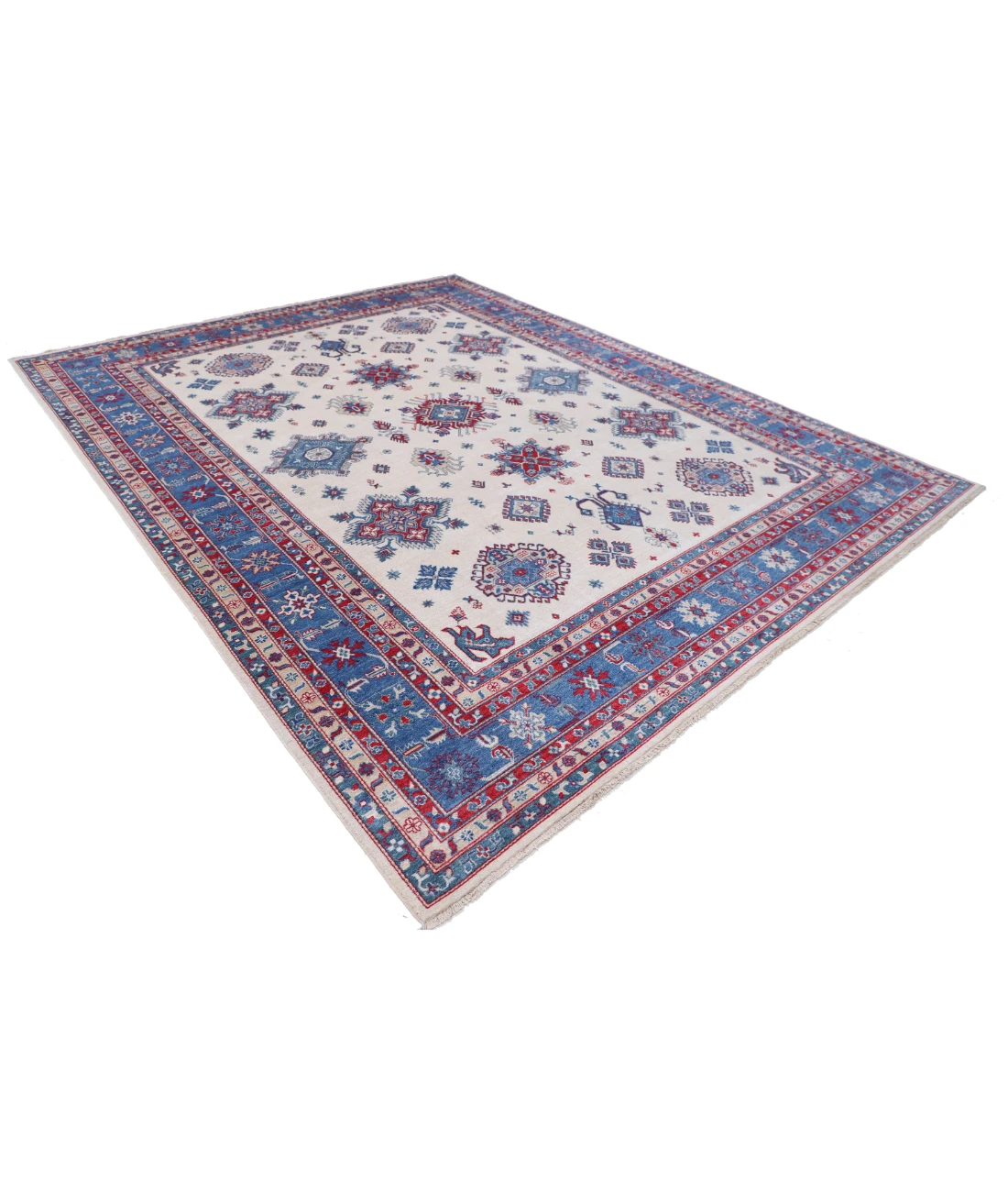 Power Loomed Kazak Wool Rug 9' 3" X 11' 9"