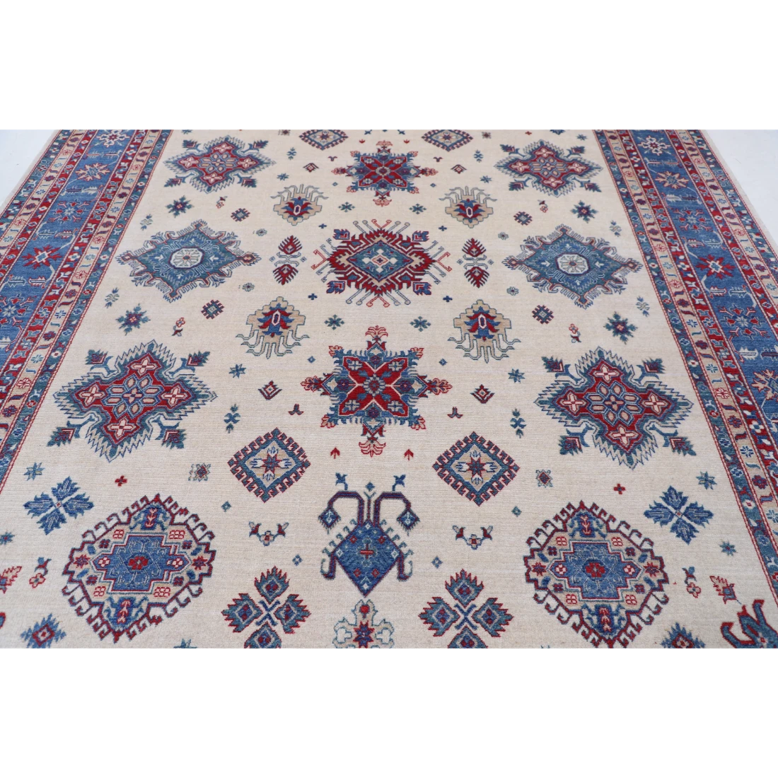 Power Loomed Kazak Wool Rug 9' 3" X 11' 9"
