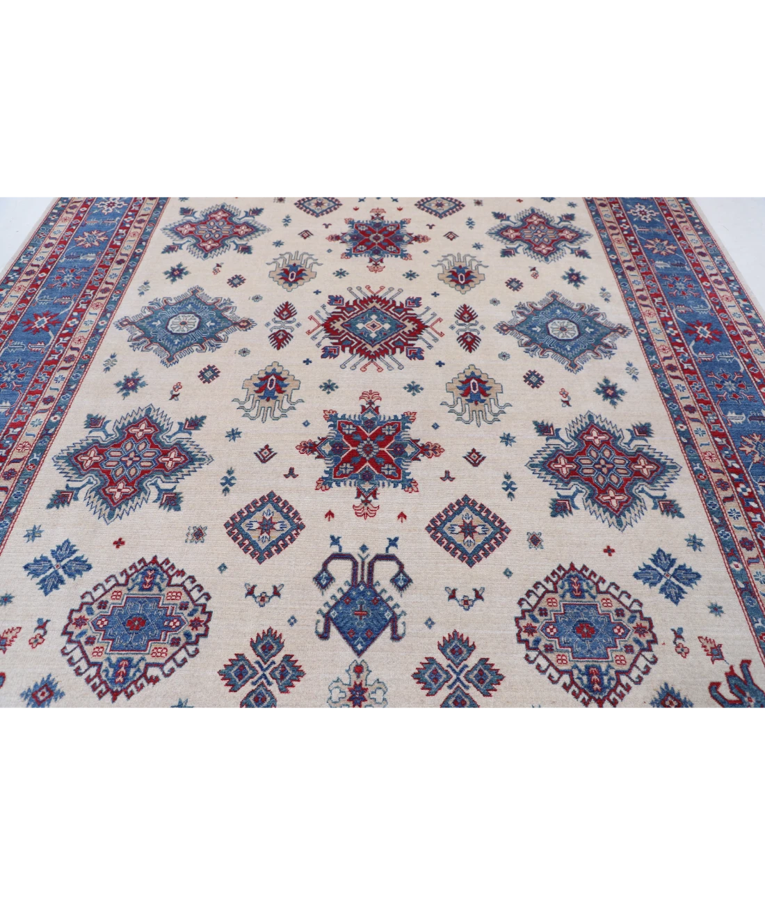 Power Loomed Kazak Wool Rug 9' 3" X 11' 9"
