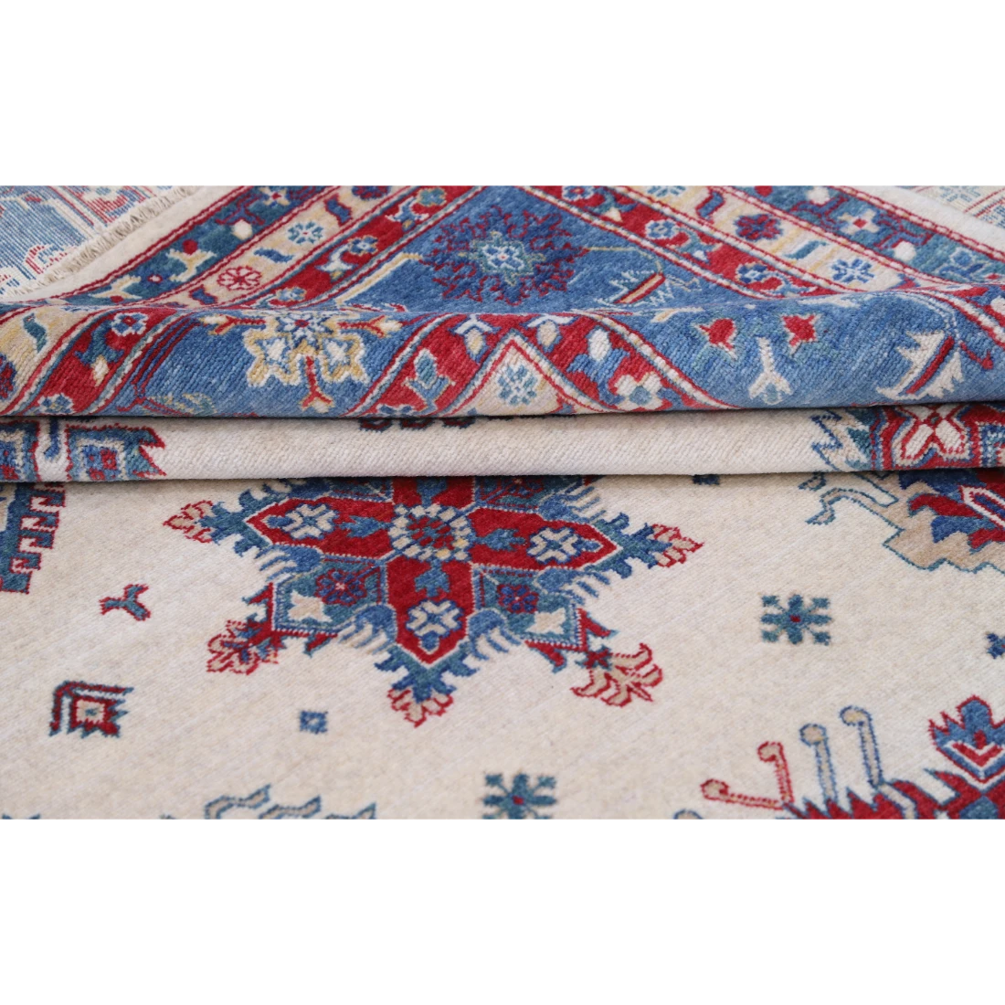 Power Loomed Kazak Wool Rug 9' 3" X 11' 9"