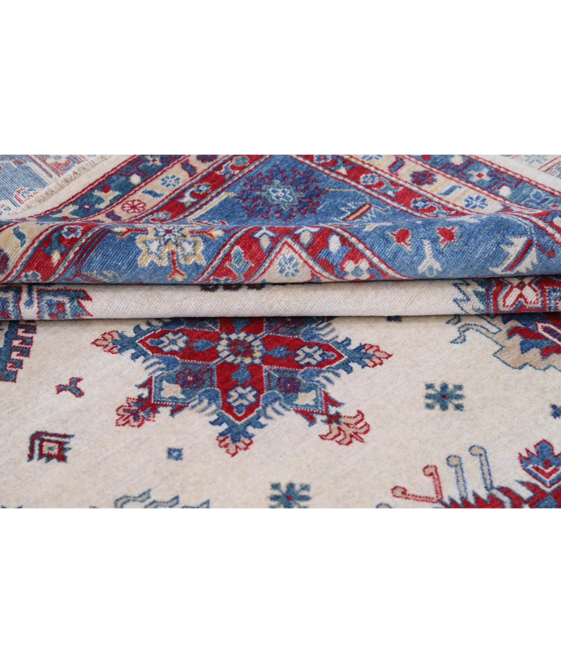 Power Loomed Kazak Wool Rug 9' 3" X 11' 9"