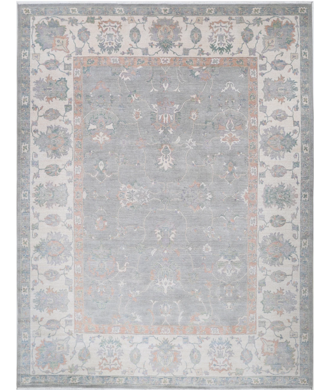 Power Loomed Lily Wool Rug 8' 10" X 11' 11" 8' 10" X 11' 11" (269 X 363) / Grey / Ivory