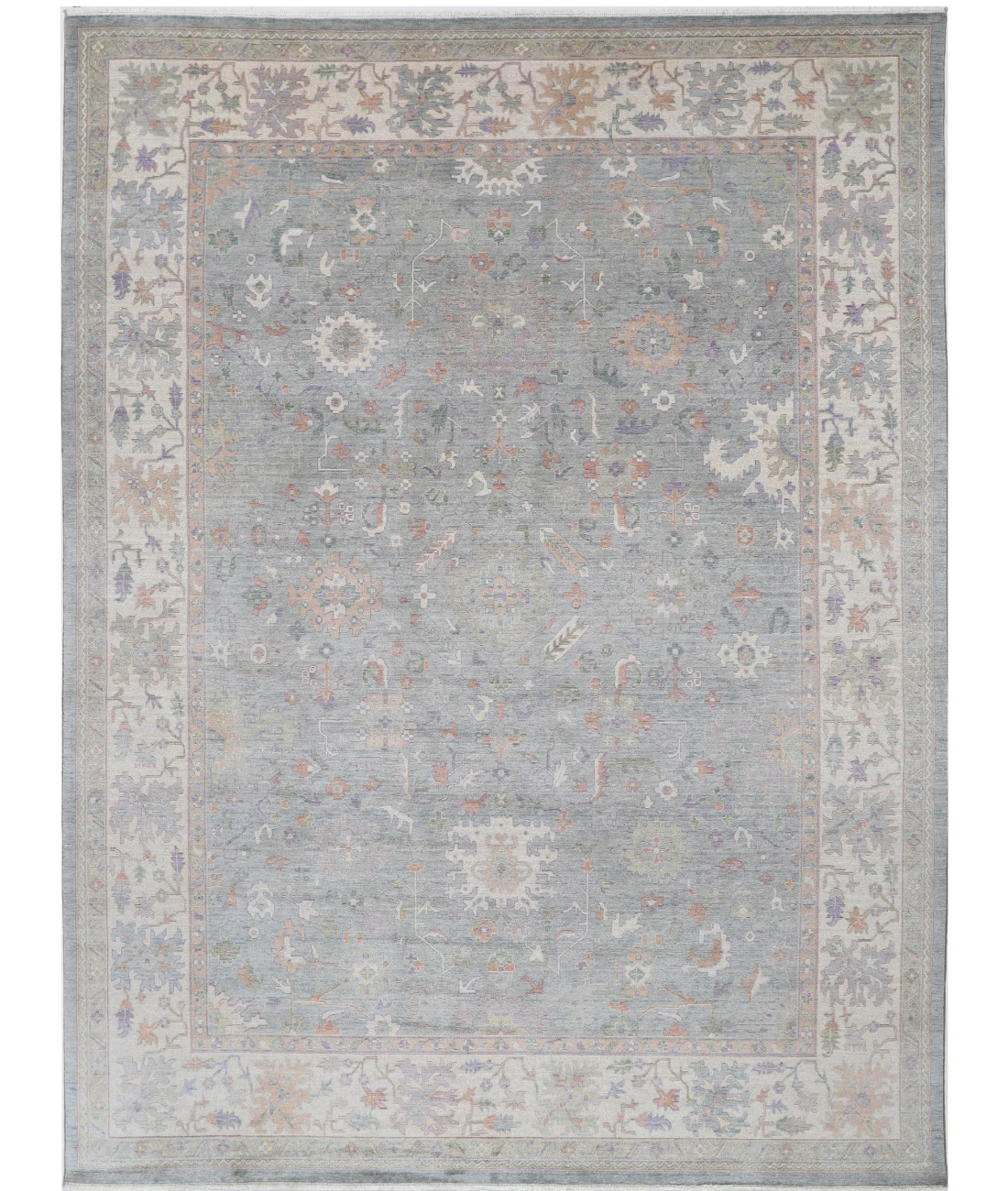 Power Loomed Lily Wool Rug 8' 10" X 11' 11" 8' 10" X 11' 11" (269 X 363) / Grey / Ivory