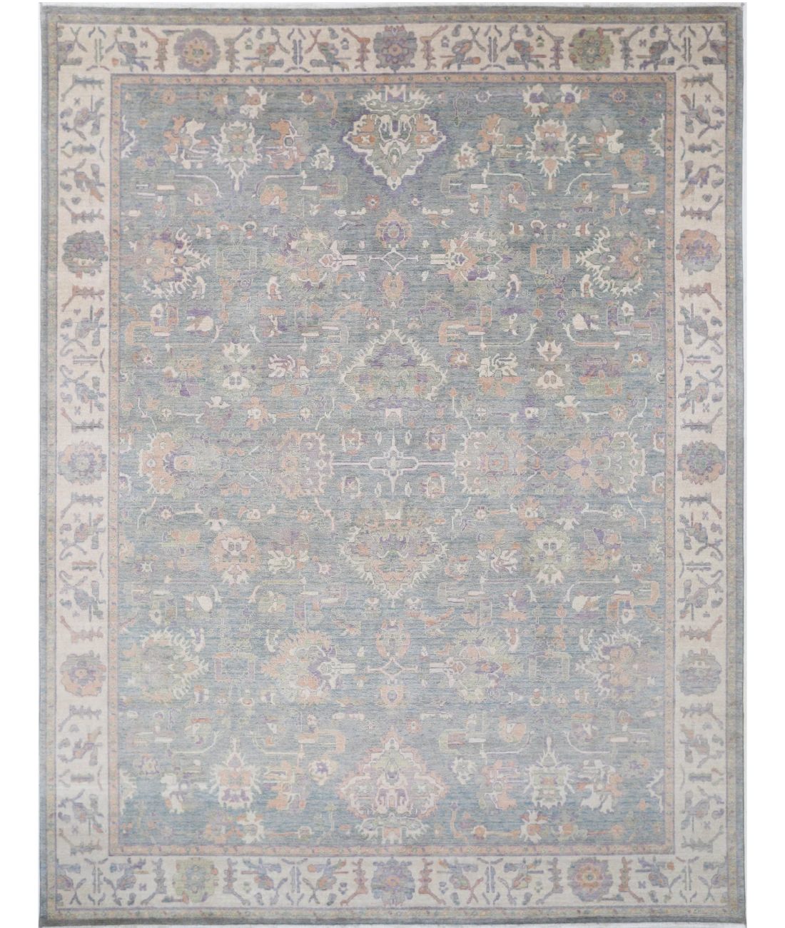 Power Loomed Lily Wool Rug 8' 11" X 11' 11" 8' 11" X 11' 11" (272 X 363) / Grey / Ivory
