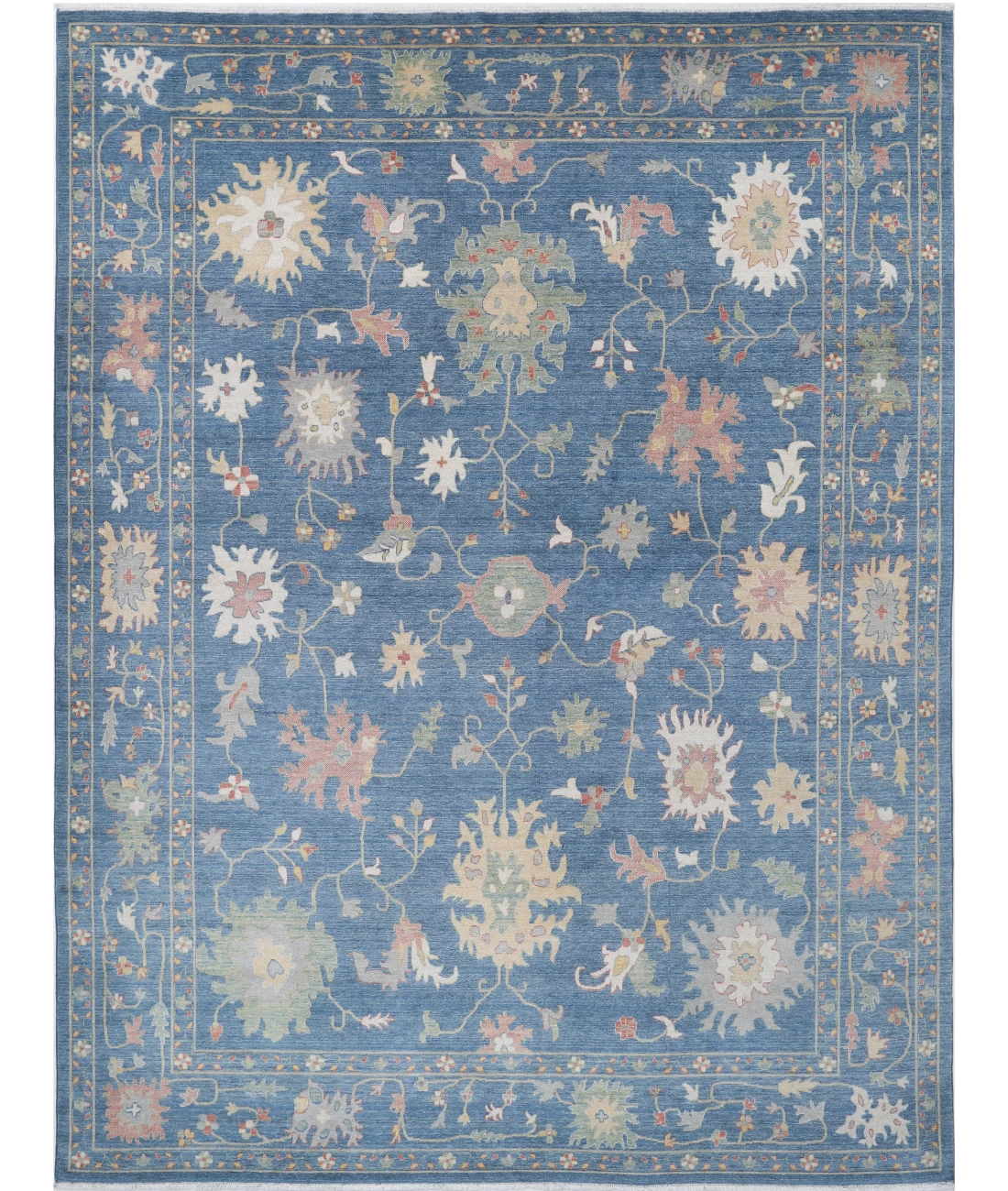 Power Loomed Lily Wool Rug 8' 10" X 11' 10" 8' 10" X 11' 10" (269 X 361) / Blue / Blue