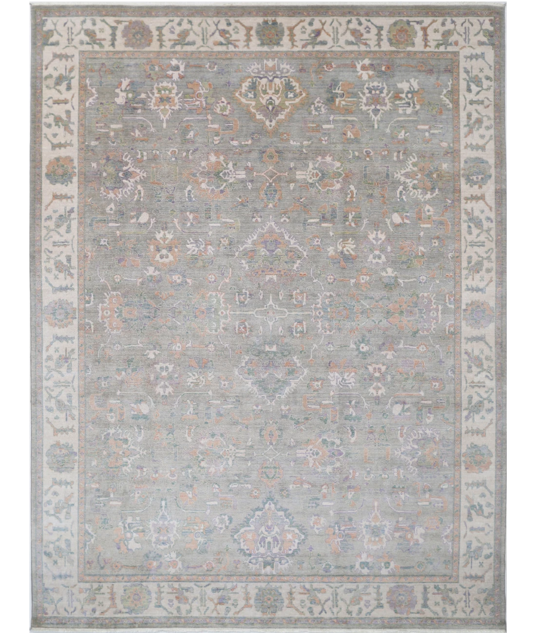 Power Loomed Lily Wool Rug 8' 10" X 11' 11" 8' 10" X 11' 11" (269 X 363) / Grey / Ivory