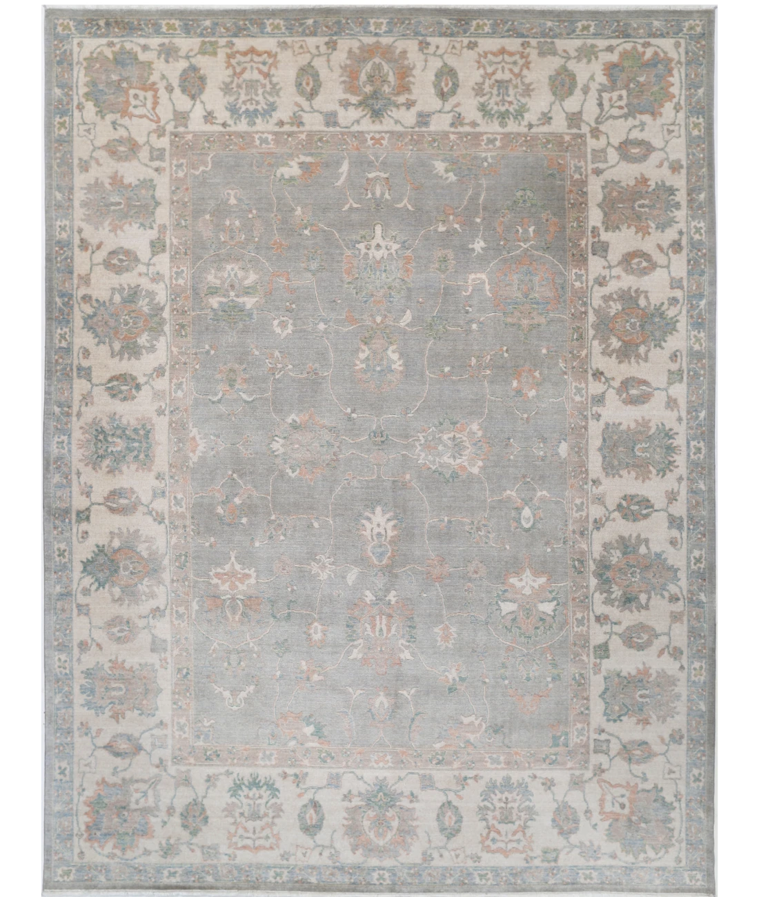 Power Loomed Lily Wool Rug 8' 11" X 12' 0" 8' 11" X 12' 0" (272 X 366) / Grey / Ivory