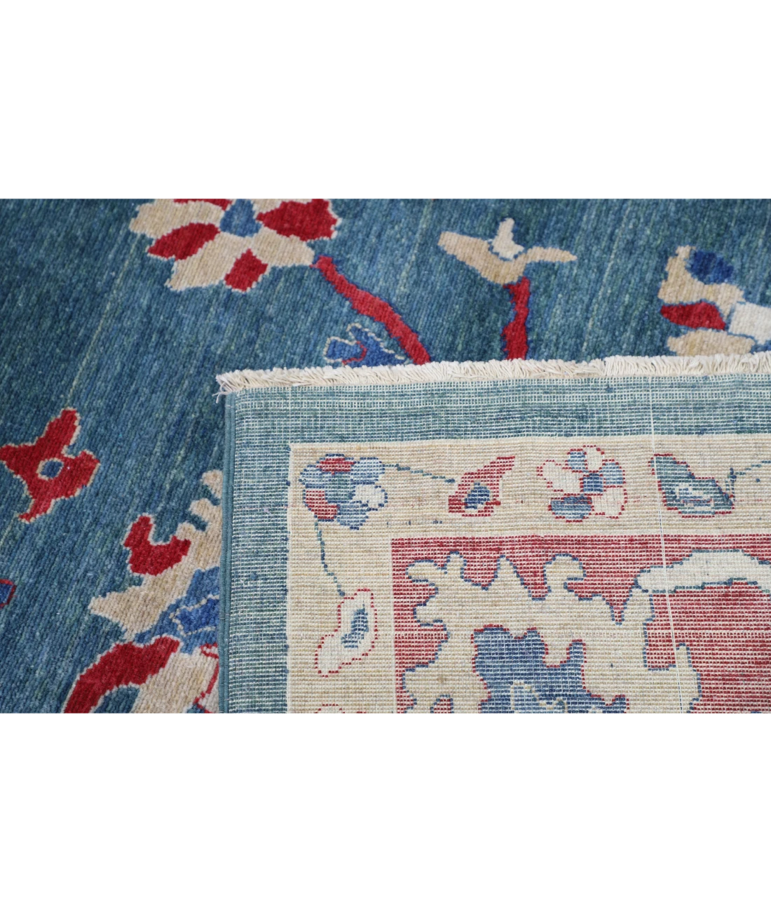 Power Loomed Lily Wool Rug 8' 11" X 11' 10" 8' 11" X 11' 10" (272 X 361) / Green / Red