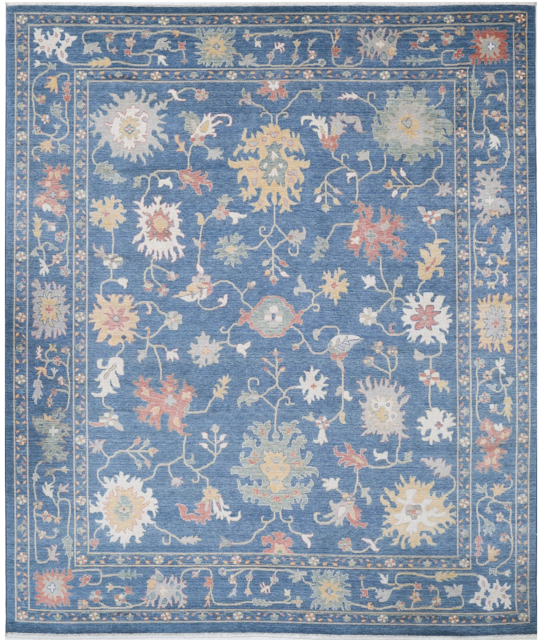 Power Loomed Lily Wool Rug 8' 1" X 9' 10" 8' 1" X 9' 10" (246 X 300) / Blue / Blue