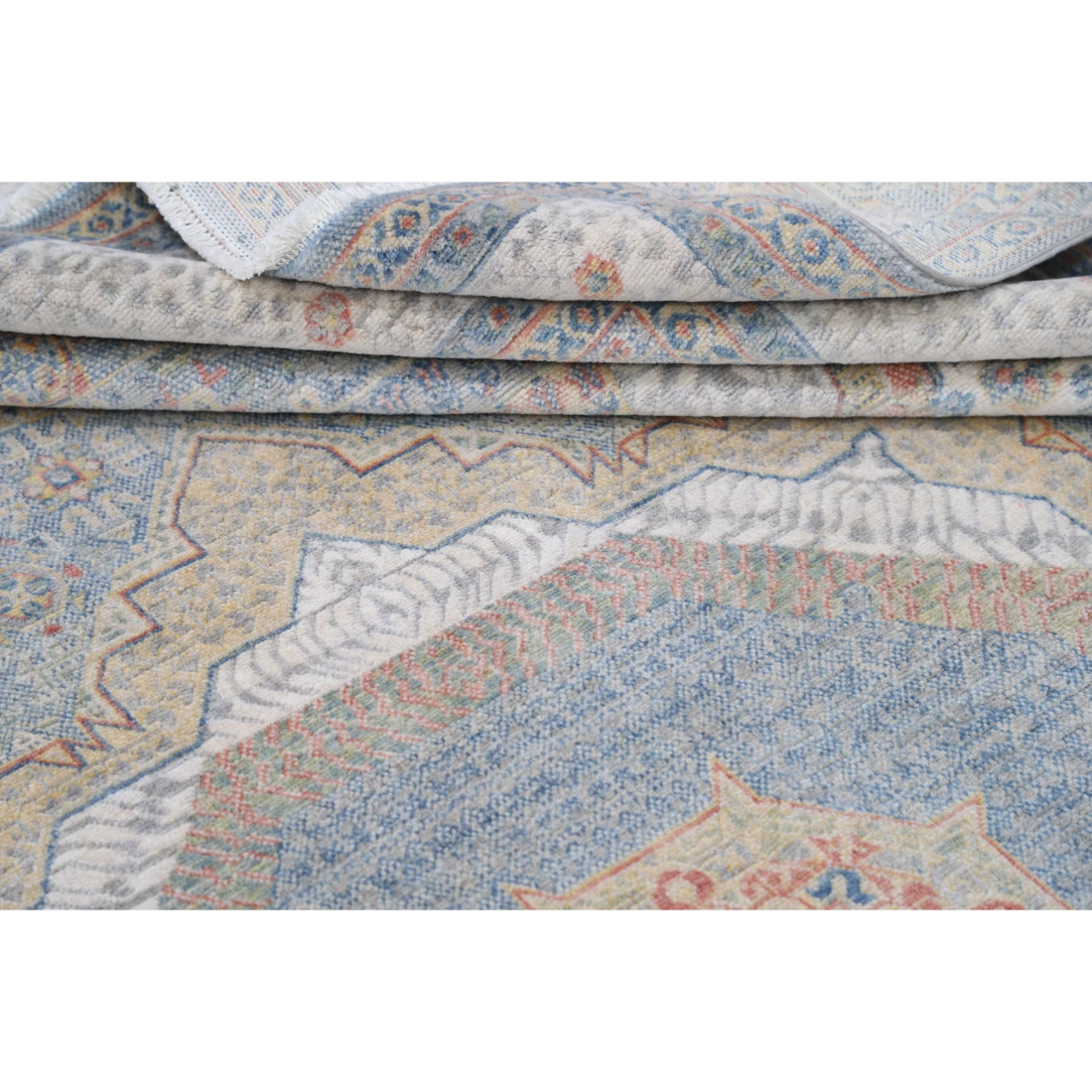 Power Loomed Mamluk Wool Rug - 8'10" × 11'10"