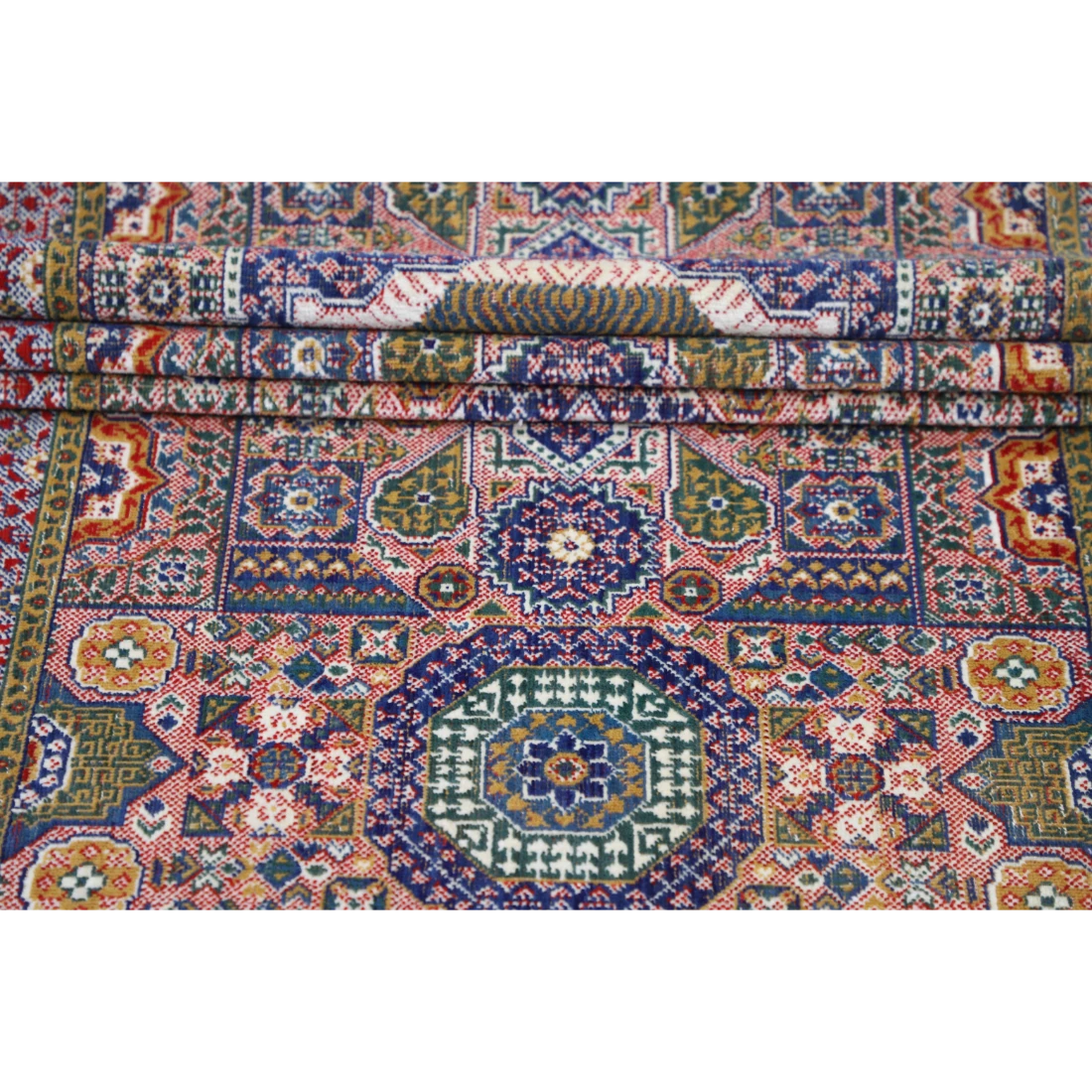 Power Loomed Mamluk Wool Rug - 2'11" × 31'2"