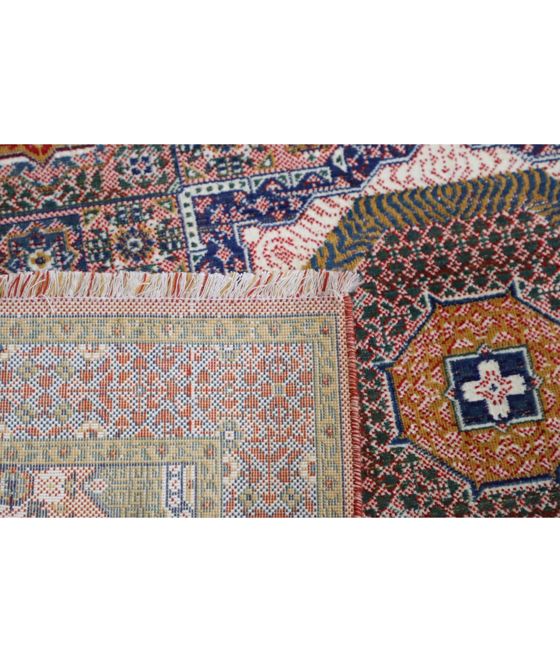 Power Loomed Mamluk Wool Rug 2' 11" X 31' 2" 2' 11" X 31' 2" (89 X 950) / Red / Ivory