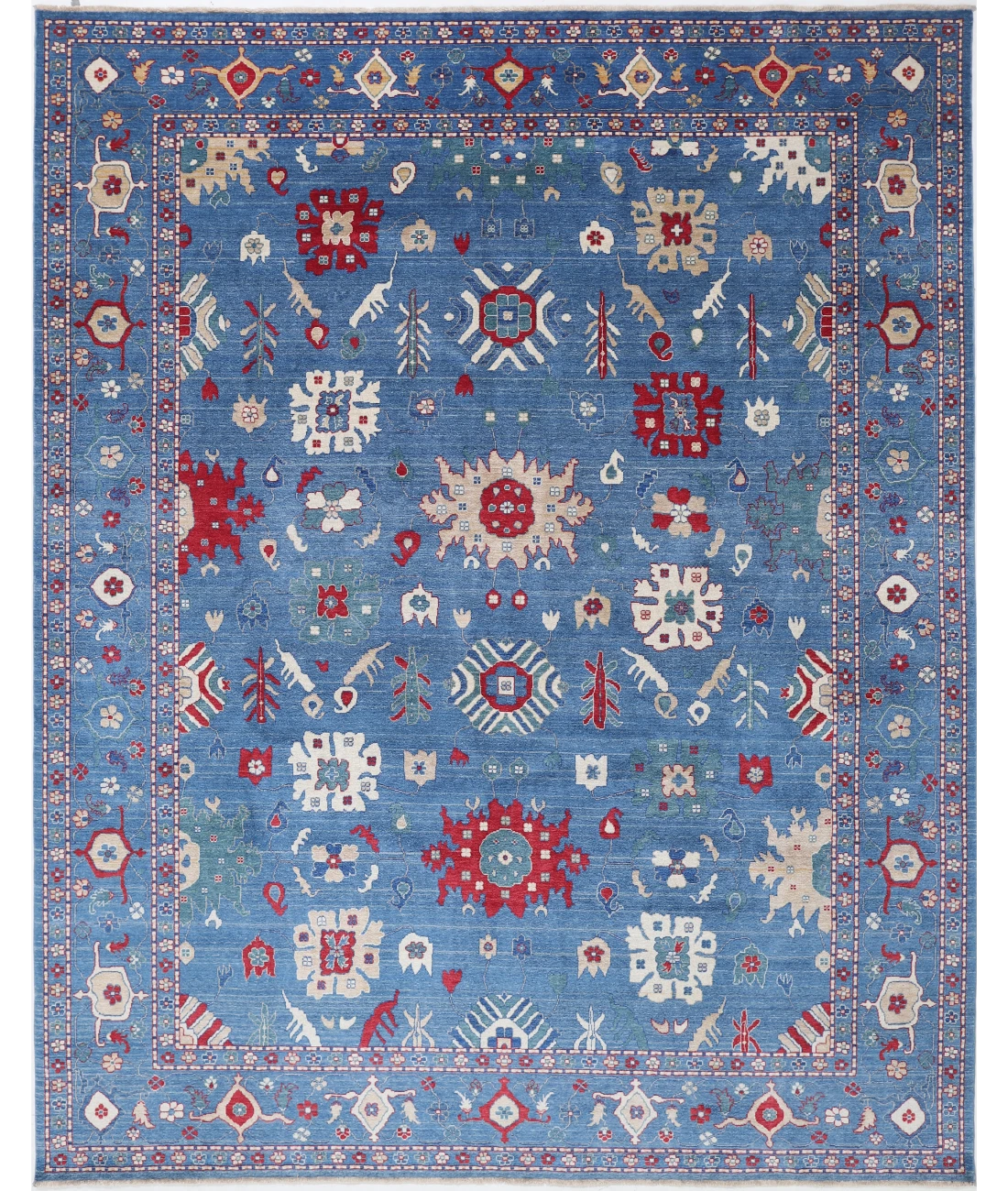 Power Loomed Pasha Wool Rug 9' 3" X 12' 0" 9' 3" X 12' 0" (282 X 366) / Blue / Blue