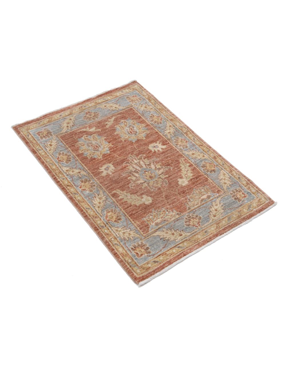 Hand Knotted Ziegler Farhan Wool Rug - 2'1'' x 2'11'' Arteverk Arteverk Rugs