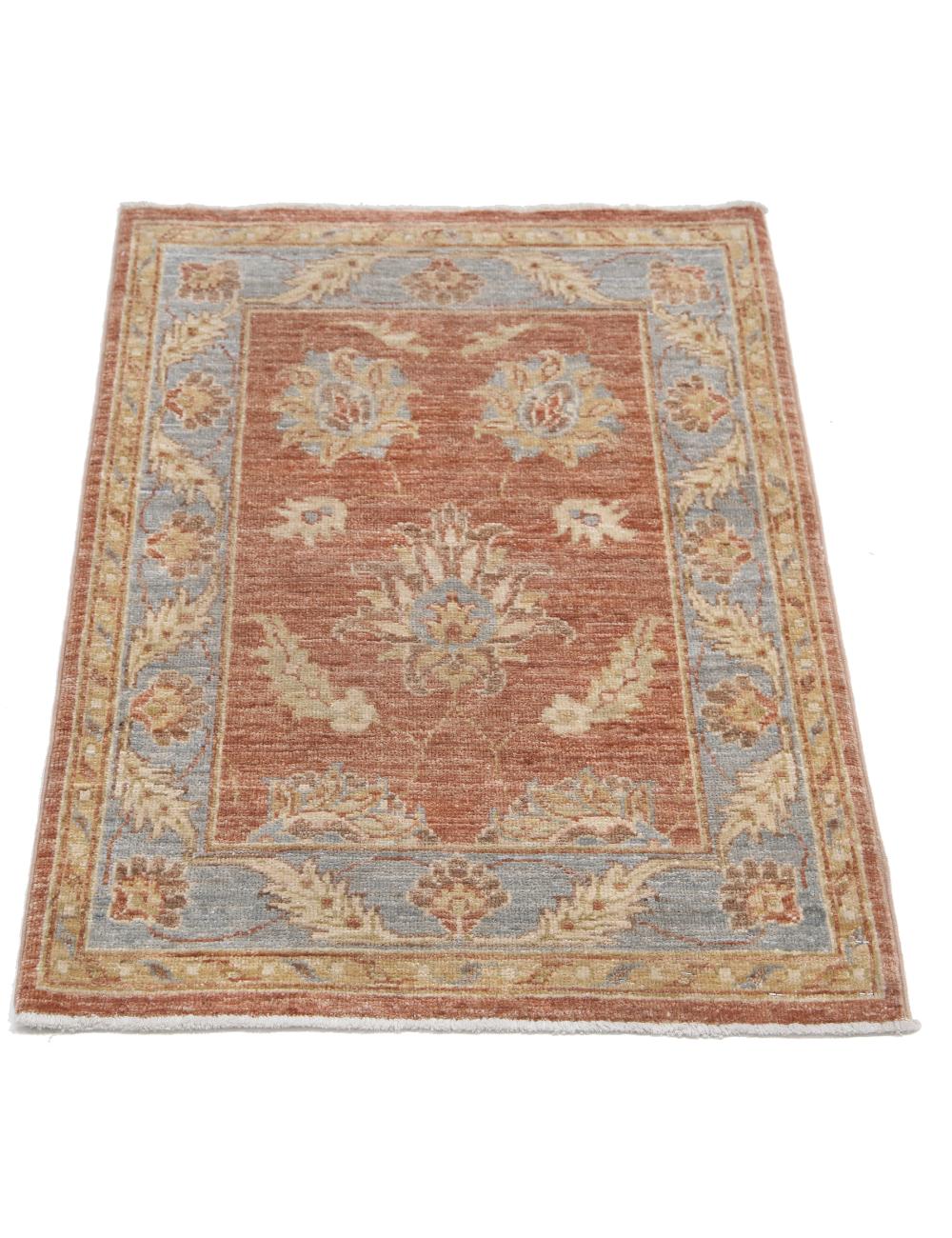Hand Knotted Ziegler Farhan Wool Rug - 2'1'' x 2'11'' Arteverk Arteverk Rugs